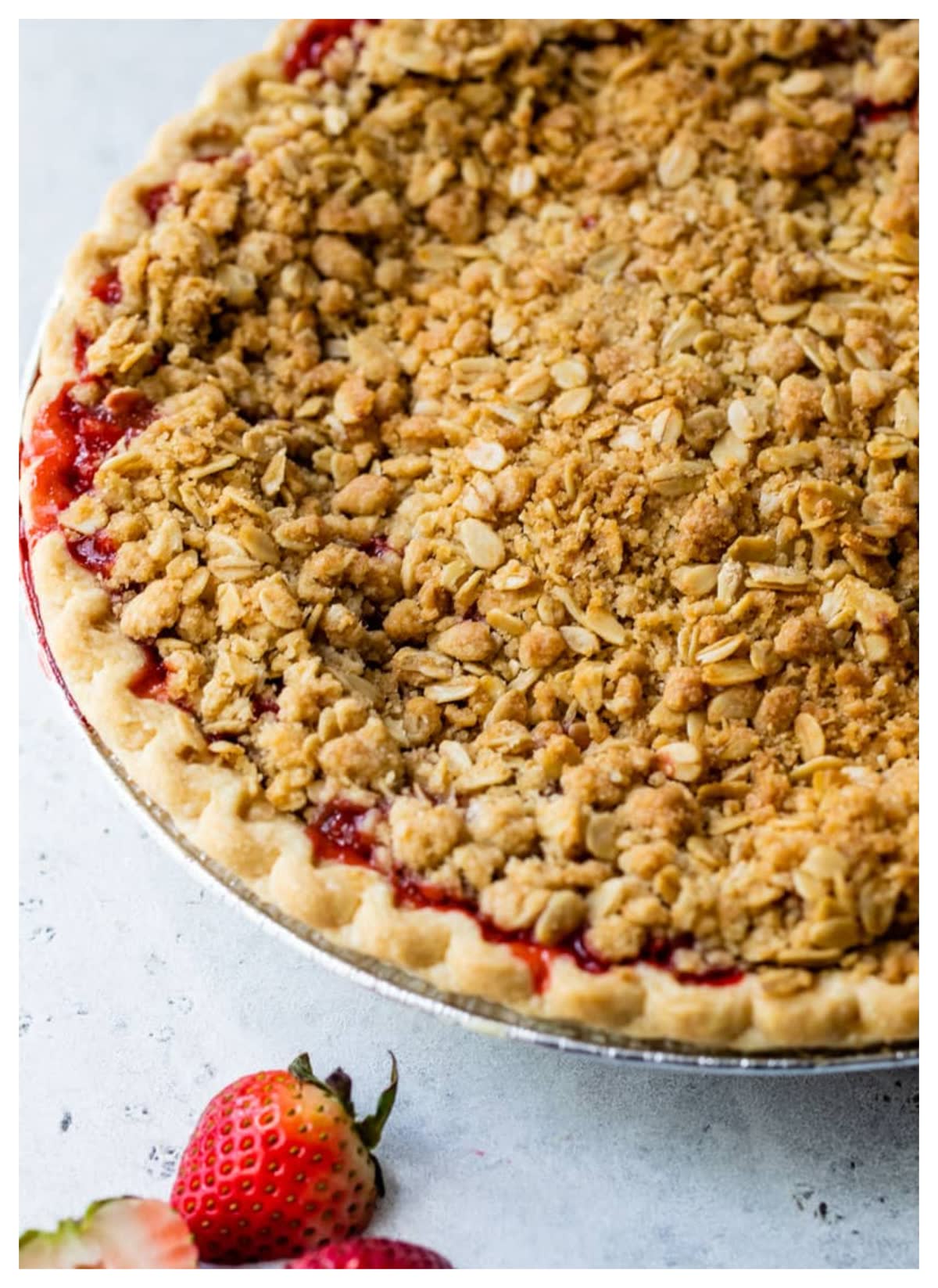 Strawberry Crumble Tart