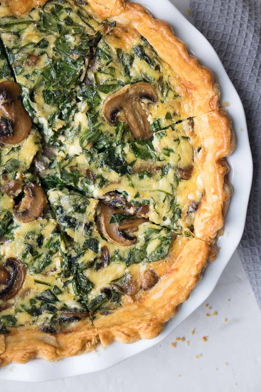 Mushroom & Herb Quiche