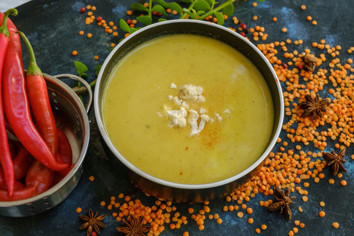 Cauliflower Lentil Soup (1L)