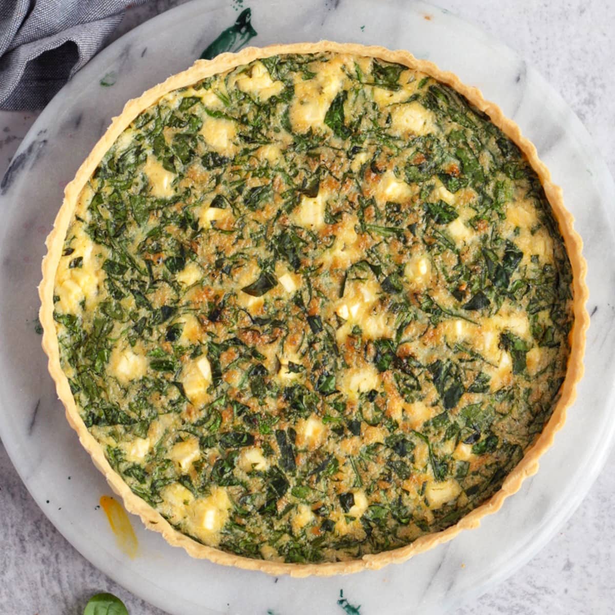 Spinach & Feta Quiche