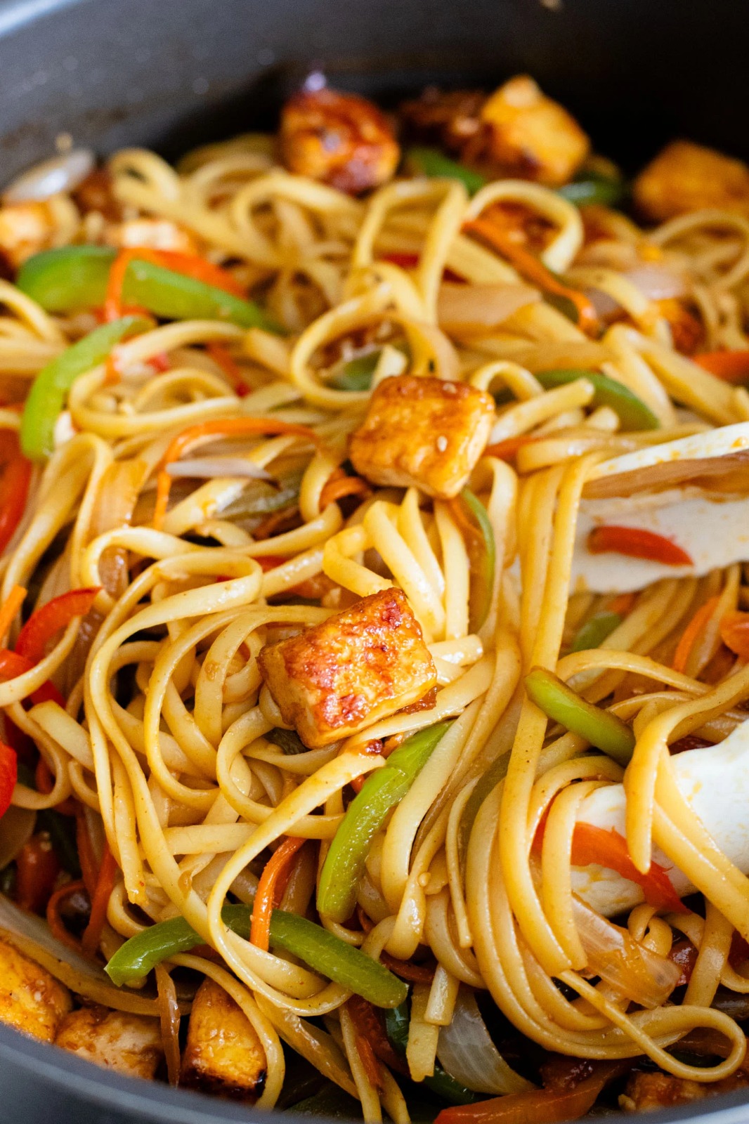 Tofu Vegetable Strfry Noodles